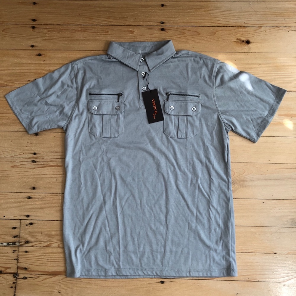 Vertical Sport Double Zipper Pocket